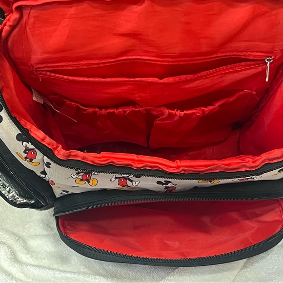 Disney Baby Backpack/Diaper Bag with Red Mickey Mouse Patch - Picture 13 of 16